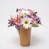 Цветочный стаканчик № 143 с розовой альстромерией  — фото 6