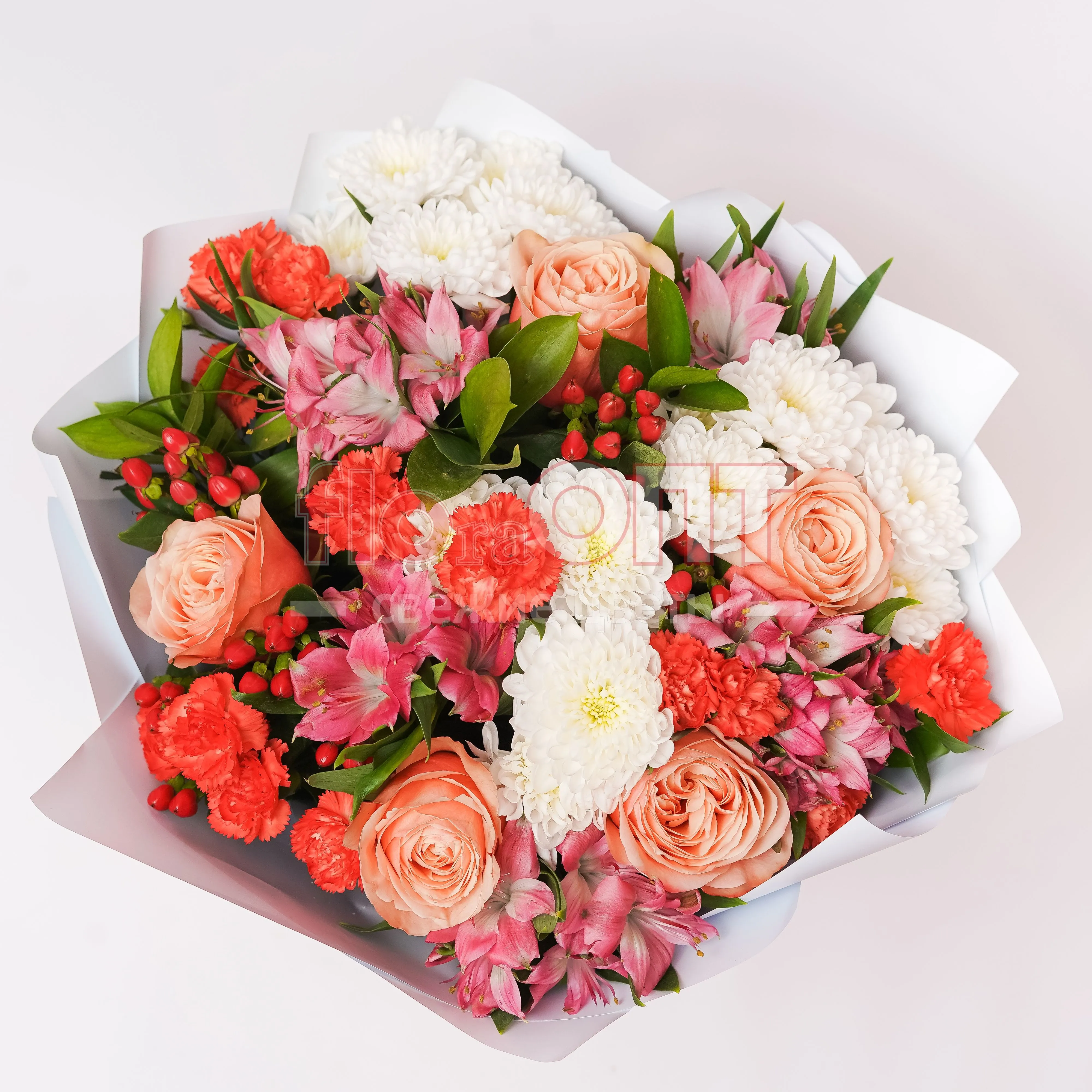 Букет № 42 сборный с розами  — фото 7