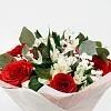 Букет № 294 с красными розами и тюльпанами  — фото 9