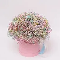 Коробка № 177 с цветной гипсофилой  — фото 14