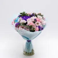 Букет № 382 с сиреневой милкой  — фото 4