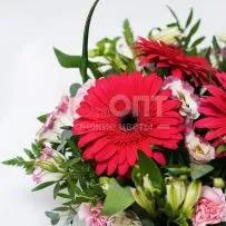 Композиция № 94 из эустомы и герберы — фото 79