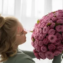 Букет № 453 из 59 сиреневой розы — фото 6