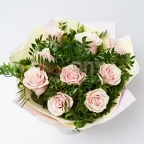 Букет № 300 из роз и зелени — фото 51