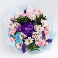 Букет № 382 с сиреневой милкой  — фото 5