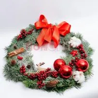 Новогодний венок № 7 — фото 14