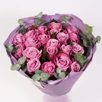 Букет № 549 с фиолетовыми розами  — фото 27
