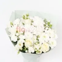 Букет № 171 сборный в белой цветовой гамме  — фото 79