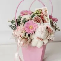 Композиция № 227 в розовой сумочке  — фото 8