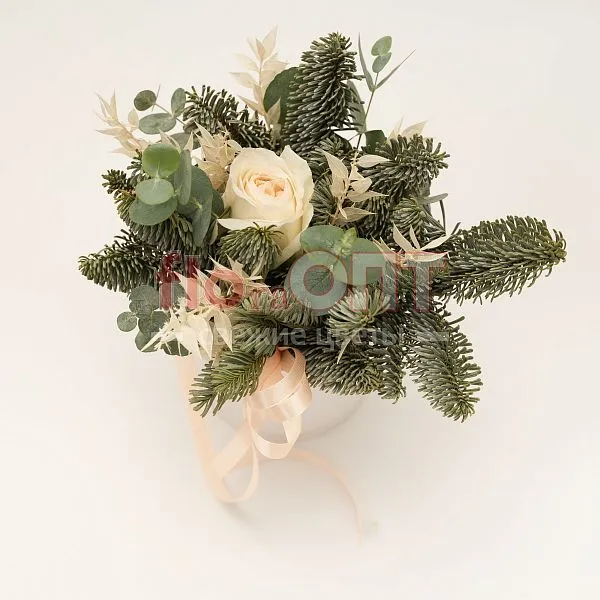 Новогодняя композиция № 40 в коробке  — фото 2