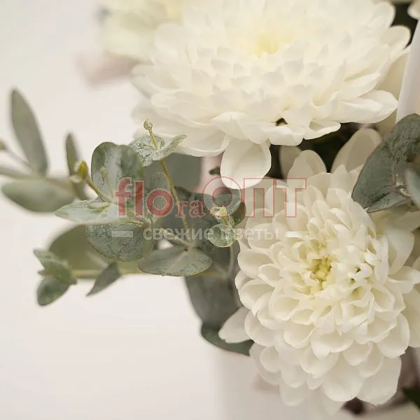 Композиция № 219 в белой сумочке сборная  — фото 4