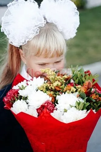 Букет № 264 из альстромерии и хризантем — фото 2