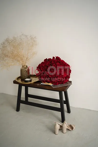 Букет № 451 из 101 красной эквадорской розы  — фото 4