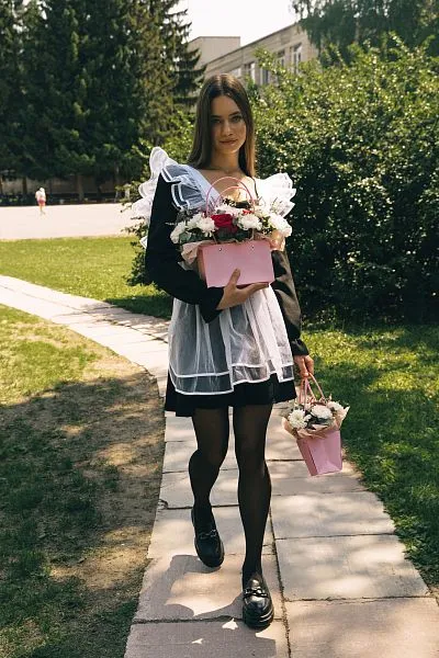 Сумочка Школьная №10 с розовыми розами р-р М — фото 4