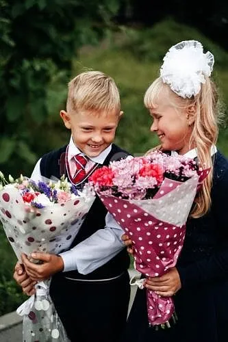 Букет № 252 из хризантемы и гвоздики — фото 3