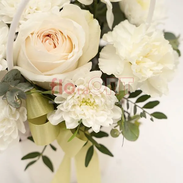 Композиция № 219 в белой сумочке сборная  — фото 3