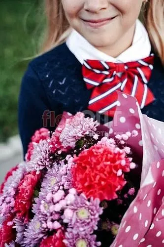 Букет № 252 из хризантемы и гвоздики — фото 2