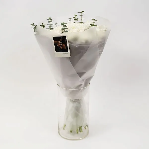 Букет № 553 с белой гвоздикой  — фото 3