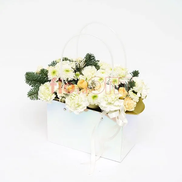 Новогодняя композиция № 49 в сумочке  — фото 1