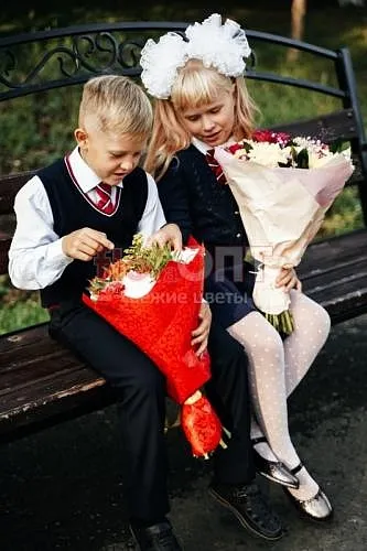 Букет № 264 из альстромерии и хризантем — фото 4