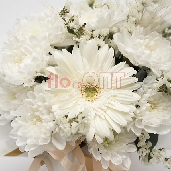 Цветочный стаканчик № 158 белый — фото 3