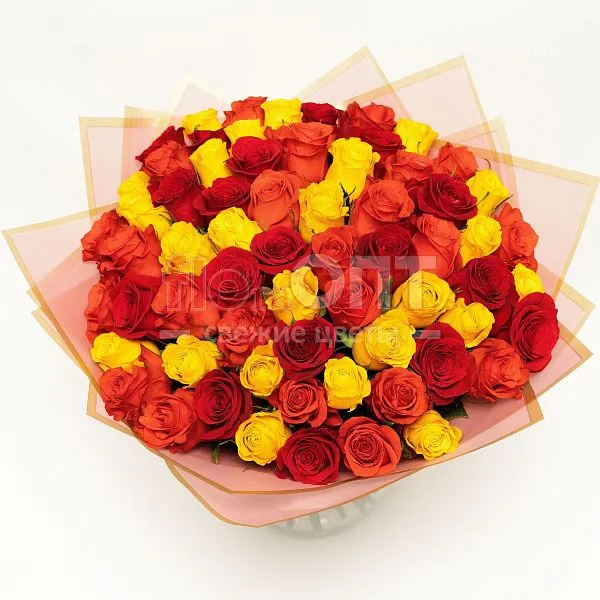 Букет №351 из 65 эквадорских роз — фото 2