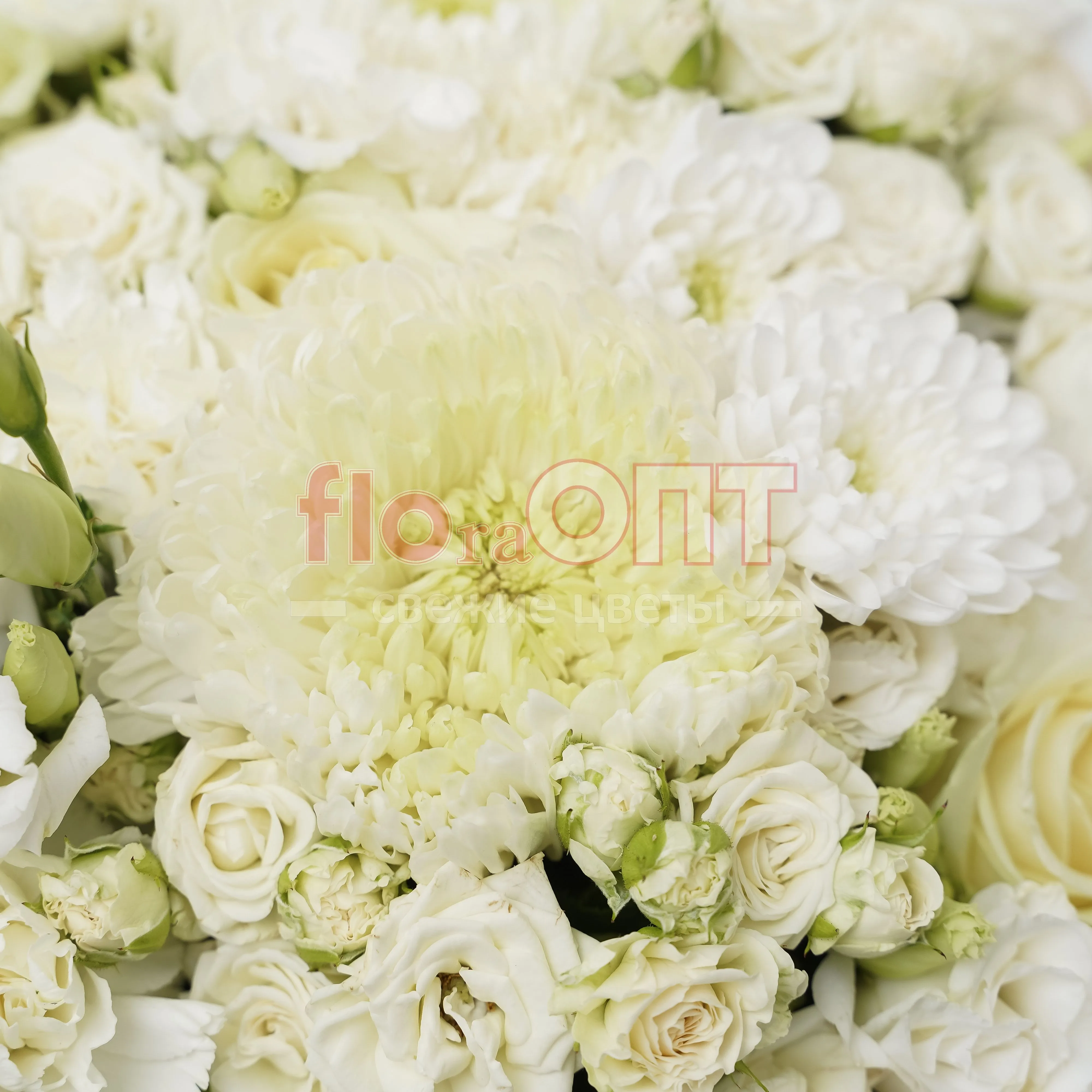 Букет № 18 белый сборный — фото 3
