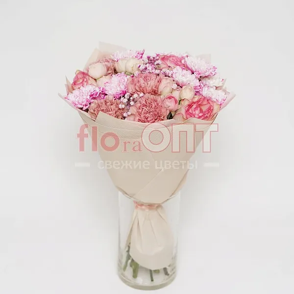 Букет № 154 розовый сборный  — фото 1