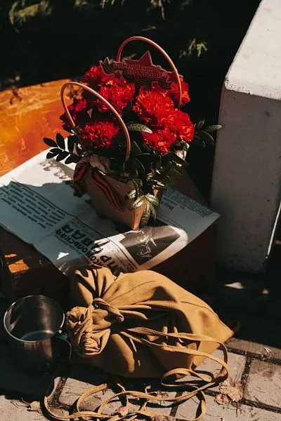 Композиция № 304 в крафтовой сумочке — фото 1