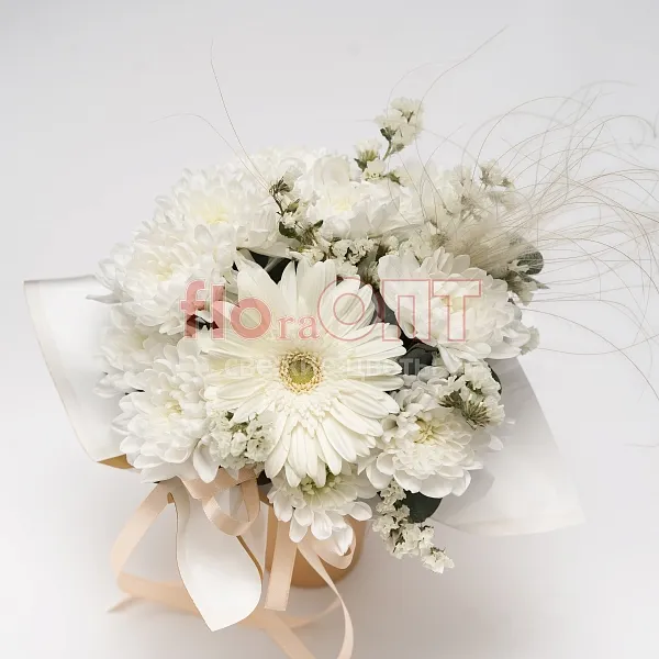 Цветочный стаканчик № 158 белый — фото 5