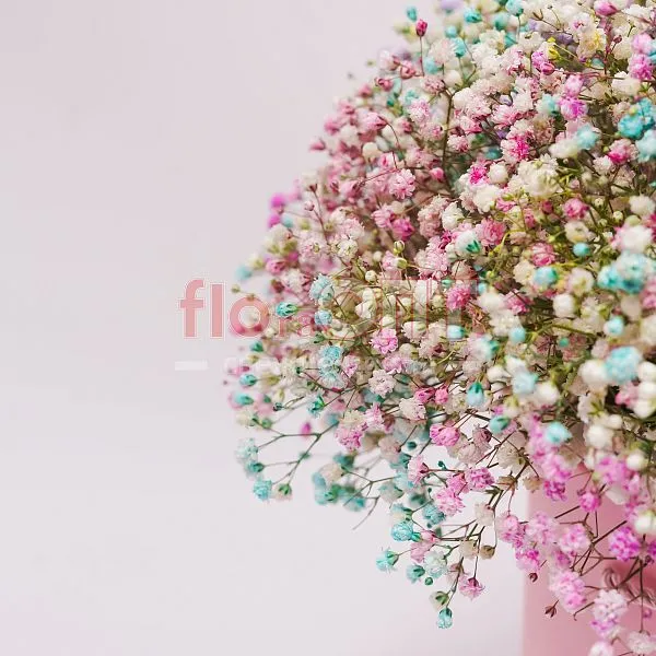 Коробка № 177 с цветной гипсофилой  — фото 3