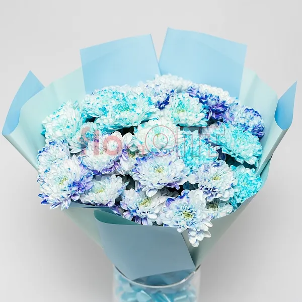 Букет № 500 с крашеной хризантемой  — фото 2