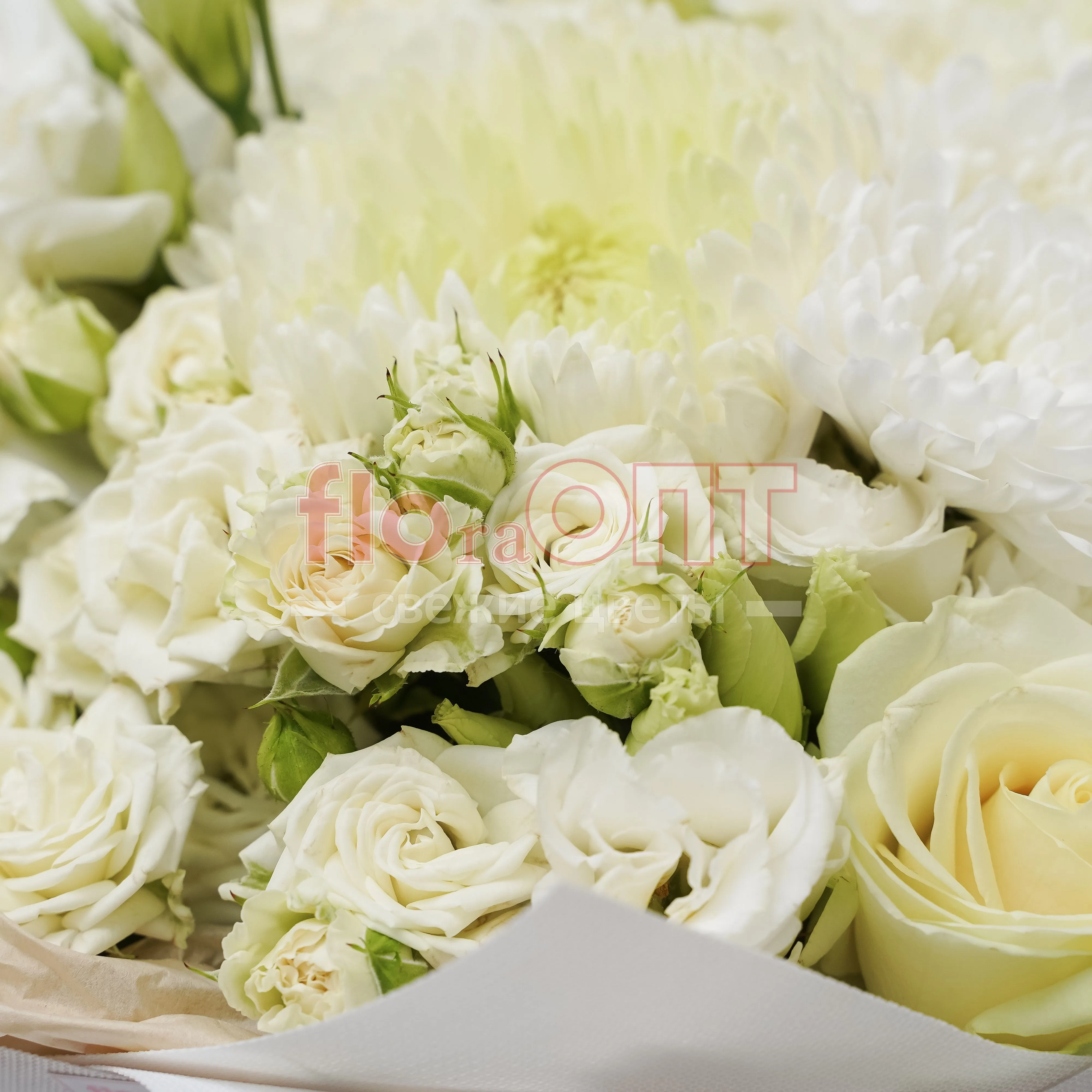 Букет № 18 белый сборный — фото 5