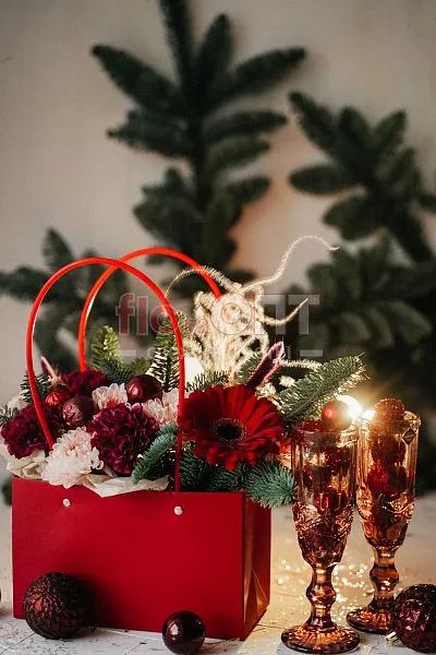 Новогодняя композиция № 33  — фото 2