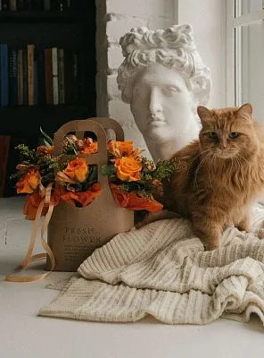 Сумочка Сборная №6 с оранжевыми розами и альстромерией — фото 6