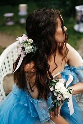Свадебная флористика № 1 заколка — фото 5